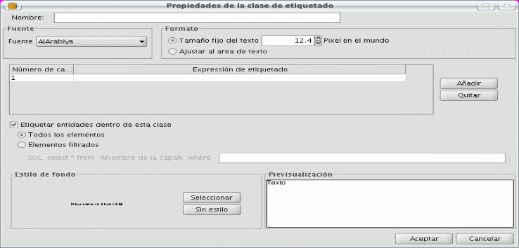 3. gvsig Desktop: Características Etiquetado avanzado: Creación de anotaciones individualizadas.