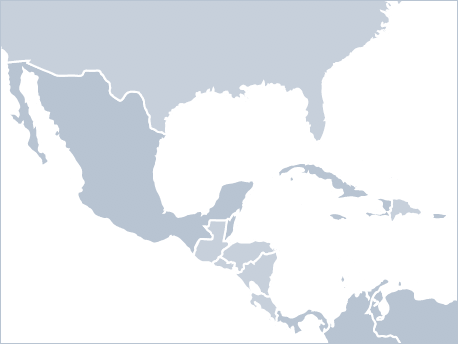 de país para Centro América Región de América