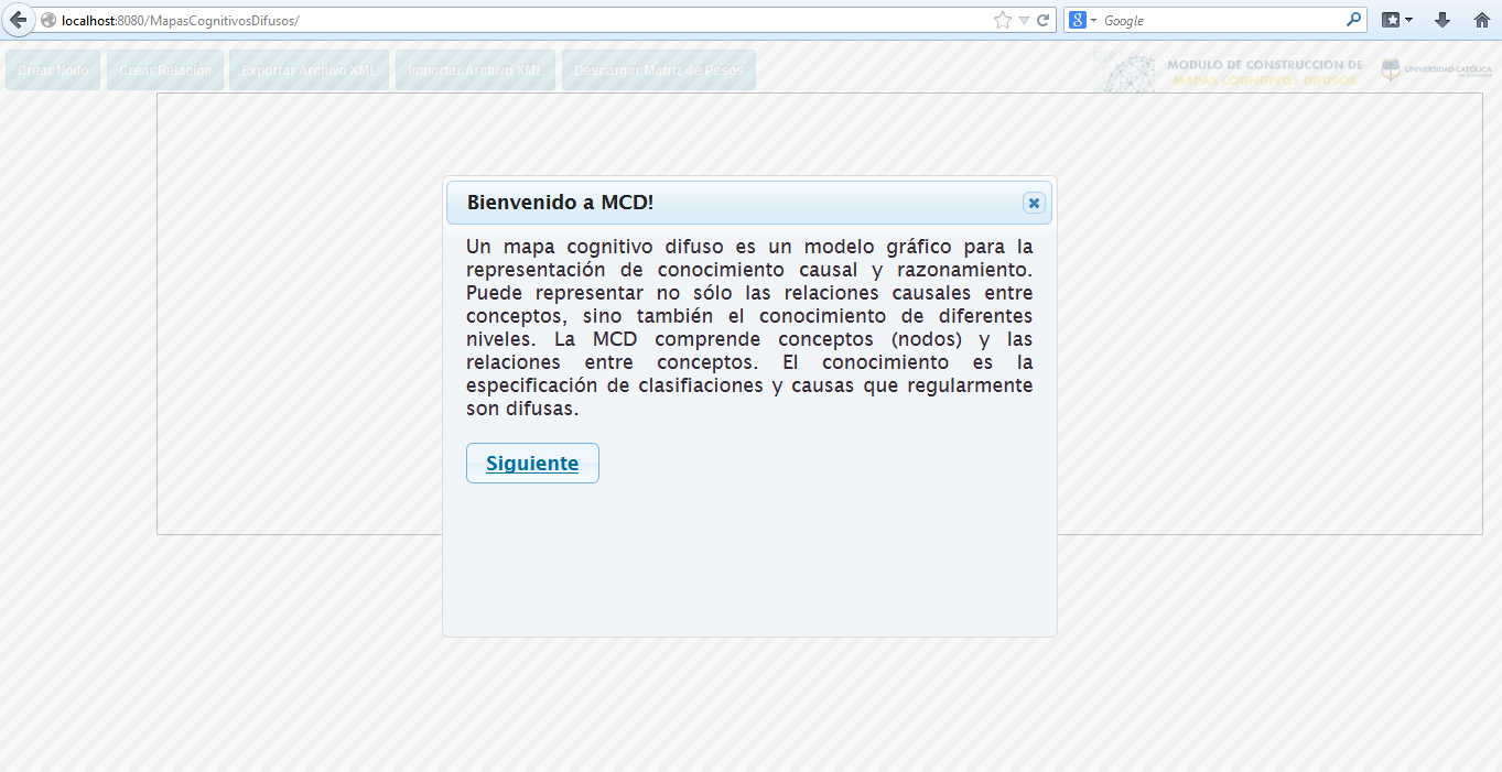 6. MODULO WEB DE CONSTRUCCION Y EDICION DE MAPAS COGNITIVOS DIFUSOS 6.1.