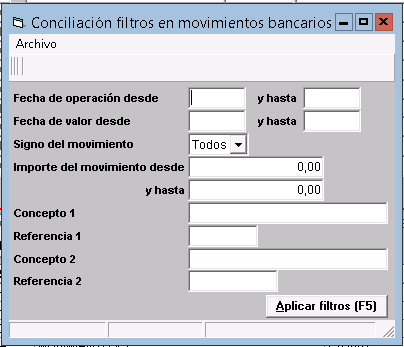 Con el botón Quitar filtros se eliminan los filtros establecidos en el formulario que se mostró anteriormente y vuelve a cargar la información en el grid.
