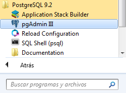 Figuras 4.22 Stack Builder 4.1.3 CONFIGURACIÓN DE POSTGRESQL 9.2 Como primer paso acceder a PostgreSQL 9.