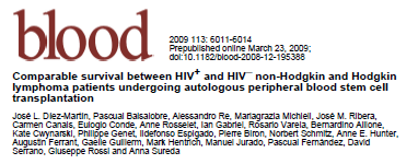 Estudio retrospectivo, caso-control. 53 pacientes VIH + VS 53 pacientes VIH con linfomas.