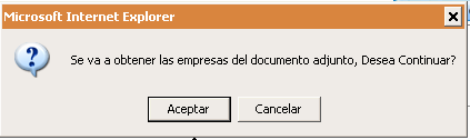 El archivo contiene Los RUCs ingresados en el Archivo Excel y sirve para ser ingresado al Sistema de Inspecciones: Una vez obtenido el archivo se ingresa al sistema presionando el Botón