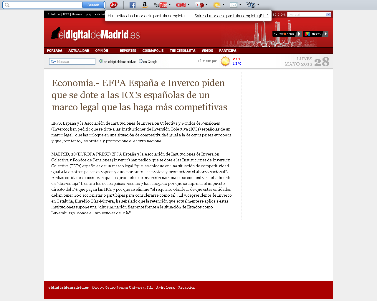 Medio: Eldigitaldemadrid.com Fecha: 28.05.2012 Cliente: EFPA Link: http://www.eldigitaldemadrid.es/ep/general/sociedad/20120528130307 Economía.