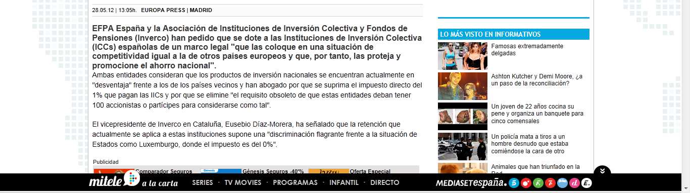 EUROPA PRESS MADRID EFPA España y la Asociación de Instituciones de Inversión Colectiva y Fondos de Pensiones (Inverco) han pedido que se dote a las Instituciones de Inversión Colectiva (ICCs)