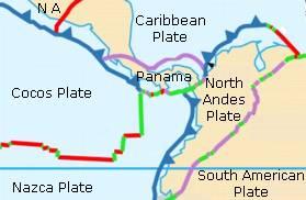 Eventos sísmicos de M>5 relacionados con la placa de Panamá Fecha del Evento