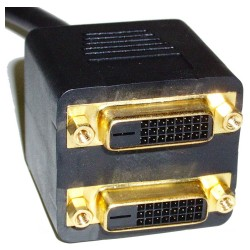 SW-0190 Cable Duplicador Pasivo (1xDVI -> 1xDVI + 1xHDMI) Cable duplicador y conversor pasivo de DVI-D a DVI-D y HDMI.