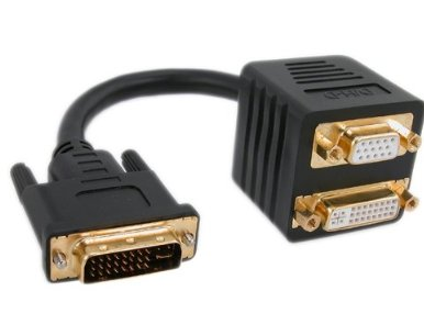 PTC Premium Shielded Gold Series DVI-D Digital Y Splitter Cable Cable blindado ORO Serie DVI-D digital Y separador de cable [proporciona una solución económica para la división de una sola salida DVI