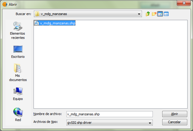 Para generar un nuevo documento de tipo Vista, presionar botón Nuevo en la ventana Vista.