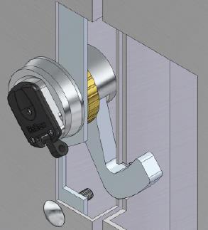Cerradura de bloqueo c/seguridad magnética para puertas basculantes de garaje MG700 Cerradura de bloqueo de alta seguridad magnética, ideal para el cierre de puertas basculantes de garaje en