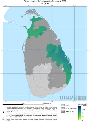 Sri Lanka y reintroducción de la malaria Sin casos