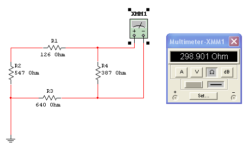 El voltímetro NO está conectado correctamente porque el valor medido es NEGATIVO. OHMIMETRO Nos permite medir la resistencia existente entre dos puntos del circuito.