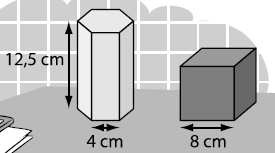 2. Halla el área lateral y el área total de un prisma cuya altura mide 20 centímetros y su base es un triángulo equilátero 10 centímetros de lado. 3. Halla el área total y volumen de: a.