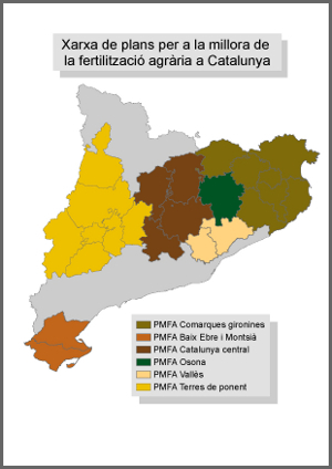 Objetivo: Gestión agrícola de las deyecciones ganaderas en Cataluña.