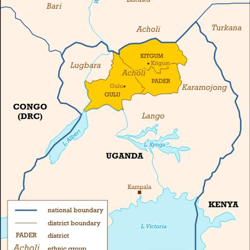 Kitgum, una pequeña localidad del Norte de Uganda, es el centro de una extensa zona que vivió de 1986 a 2007 una guerra en la que los niños fueron sus principales víctimas.