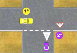 LÍNEA DE CEDA EL PASO: Al aproximarse a una línea de ceda el paso, debe disminuir la velocidad y detenerse si es requerido, y ceder el derecho de paso a cualquier vehículo que se encuentre cruzando