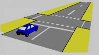 CRUCE DE CICLO VÍAS: Esta señalización indica a ciclistas y conductores de vehículos motorizados la senda que deben seguir los primeros, cuando una ciclo vía cruza a nivel una vía destinada a los