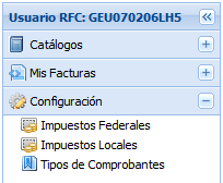 4. RFC. Para filtrar CFDIs por RFC del cliente, hacemos clic en la opción RFC. A continuación, aparecerá una ventana en la que especificaremos el RFC del cliente.
