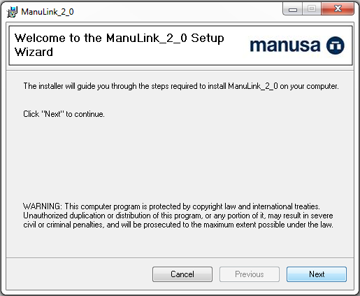 2 GUIA DE INSTALACIÓN La instalación del Manulink 2.0 es muy sencilla. Para ello necesitará acceder al área de descargas en la pagina web de Manusa (www.manusa.