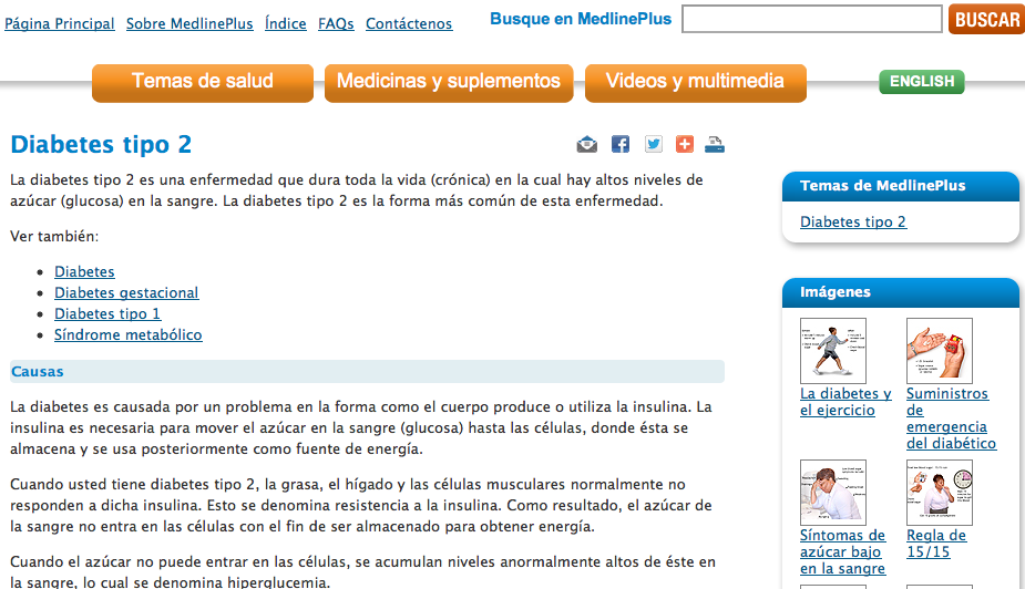 Páginas web MedlinePlus http://www.nlm.nih.gov/medlineplus/spanish/ency/article/000313.htm Esta página web no corresponde a Eli Lilly.
