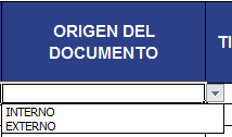 Página 3 de 6 6.2. ORIGEN DEL DOCUMENTO: Identifica la fuente del documento, si es interno o externo.