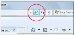 Si el navegador es versión 10, es necesario presionar sobre el icono de vista de compatibilidad: b.