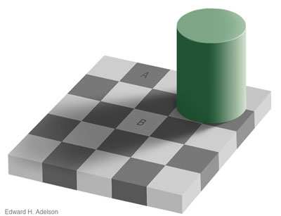 parezca haberse conseguido. Ilusión de color The Checker-Shadow illusion es quizá la ilusión más famosa de Edward H. Adelson y es uno de los mejores ejemplos de ilusión de color.
