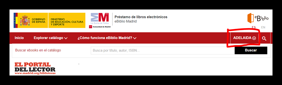 al iniciar sesión en ebiblio Madrid el sistema no validará al usuario y no se podrá acceder.
