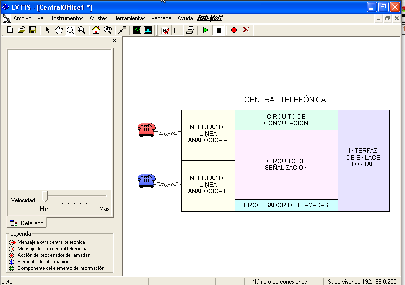 Conmutación Guía 2 3 Fig. 1 Selección de función del MDR 5. Seleccione CT (central telefónica) y seleccione el MDR que tiene instalada la interfase 9475.