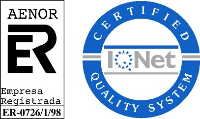CALIDAD El compromiso de PRIMA-RAM con la Calidad de sus servicios para sus Clientes esta acreditada por medio del certificado de calidad de AENOR (Asociación Española de Normalización y