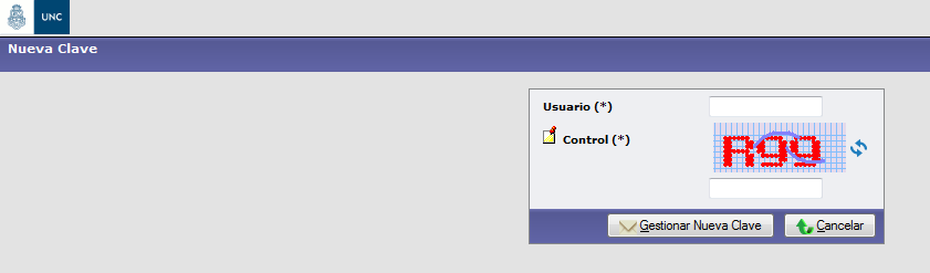 2. Usuario Nuevo El usuario para habilitarse la contraseña debe ingresar a la dirección: http://usuarios.unc.edu.