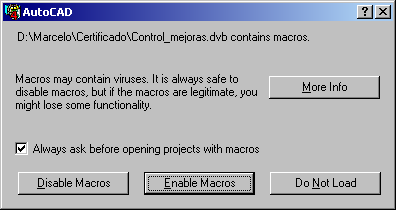 El Programa de Control de Mejoras Con el fin de facilitar la detección de errores o inconsistencias en el Archivo de Mejoras, la DPCeIT proveerá a los operadores una utilidad implementada en Visual