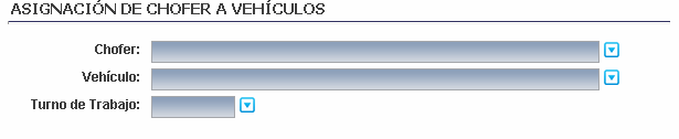 Figura 4: Registro de los choferes 5. ASIGNAR VEHÍCULOS PARA CADA CHOFER Se accede, luego de hacer click en el botón, que se encuentra en la pantalla principal.