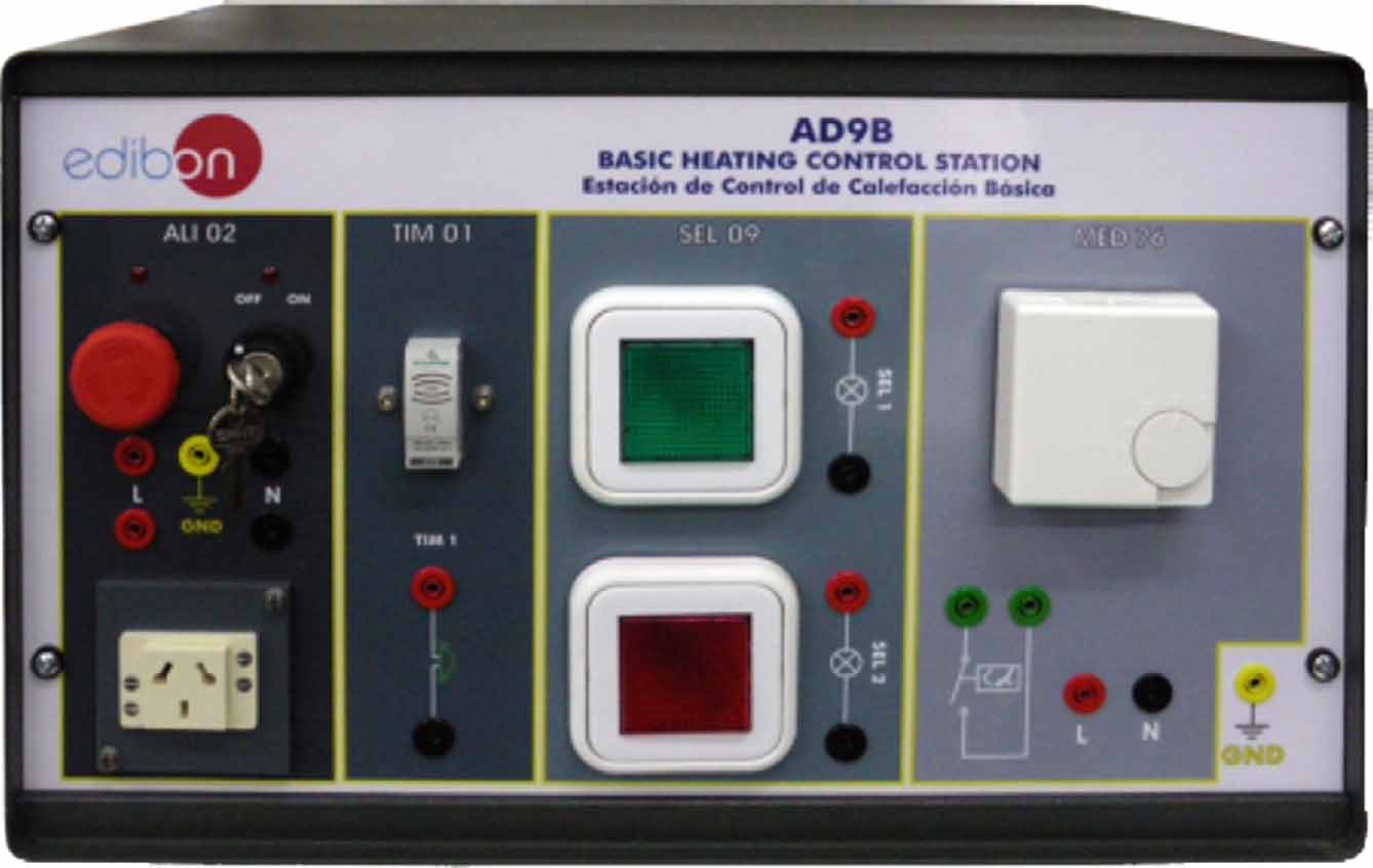 Equipamiento Didáctico Técnico Estación de Control de Calefacción Básica LIELBA - AD9B Productos Gama de Productos Equipos 4.