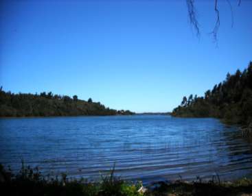 Lugares de interés para la Pesca Recreativa en la Región. Lago Lleu Lleu Ubicación Geográfica Ubicación 38 14 72 S - 73 33 34 W. A 43 km. Al sur de Cañete, en la Provincia de Arauco.