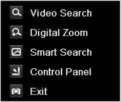 6.2.3 Zoom digital 1. Haga clic con el ratón en un canal debajo de la reproducción y seleccione Digital Zoom (Zoom digital) para acceder a la interfaz de zoom digital. 2.