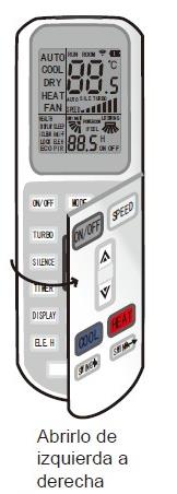 Pulse este botón para que las lamas oscilen hacia arriba / abajo (izquierda / derecha) variando la dirección del flujo de aire.