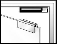 Soporte U CA0030 CA003 CA0054 Puertas de vidrio Pueden instalarse de forma confiable en puertas de vidrios gracias al soporte tipo U. Usos en puertas de vidrio sin marco de 8 a 5mm de espesor.
