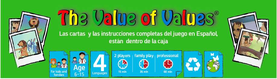 CpV : El juego para niños y adultos WWW.learning-about-values.com Este juego está diseñado para personas de todas las edades, niños/as, adolescentes, adultos, para toda la familia!