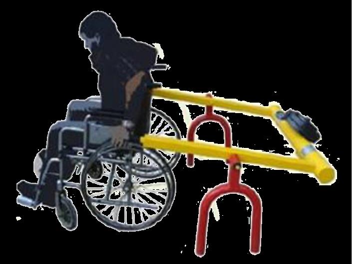 Función : Es un juego integrador e interactivo con altura reglamentaria para sillas de ruedas.