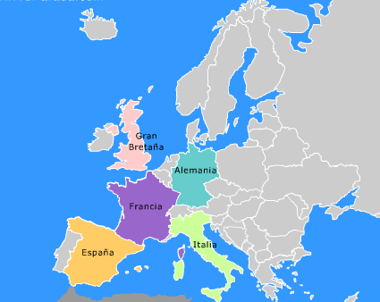 Italia, Francia, Alemania y Reino Unido España: 18