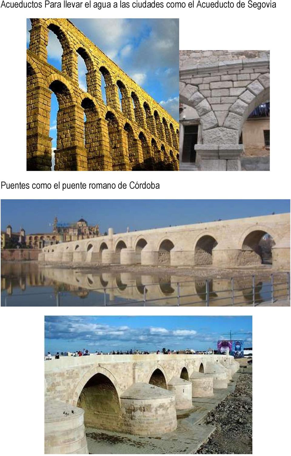 Acueducto de Segovia Puentes