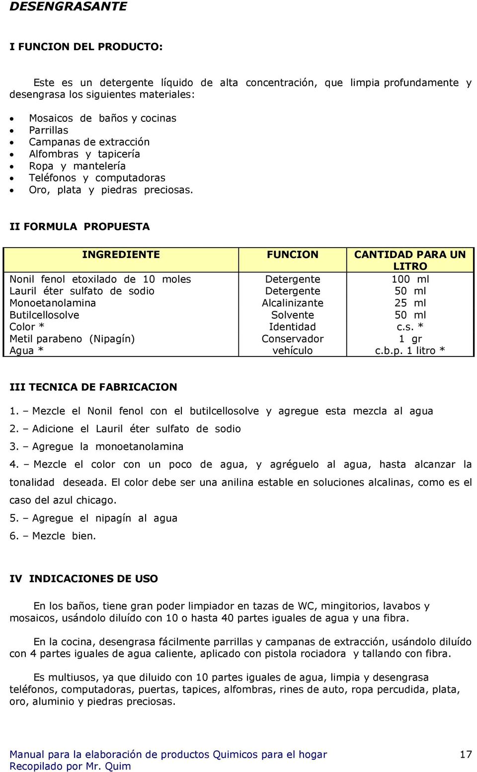 CLASIFICACION DE LOS PRODUCTOS DE LIMPIEZA EN BASE A SU ph 4 - PDF  Descargar libre