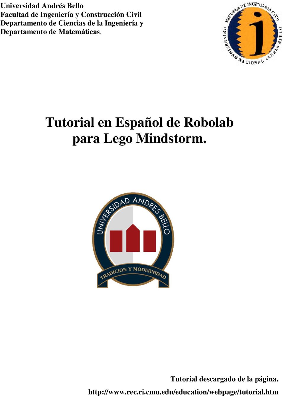 Matemáticas. Tutorial en Español de Robolab para Lego Mindstorm.