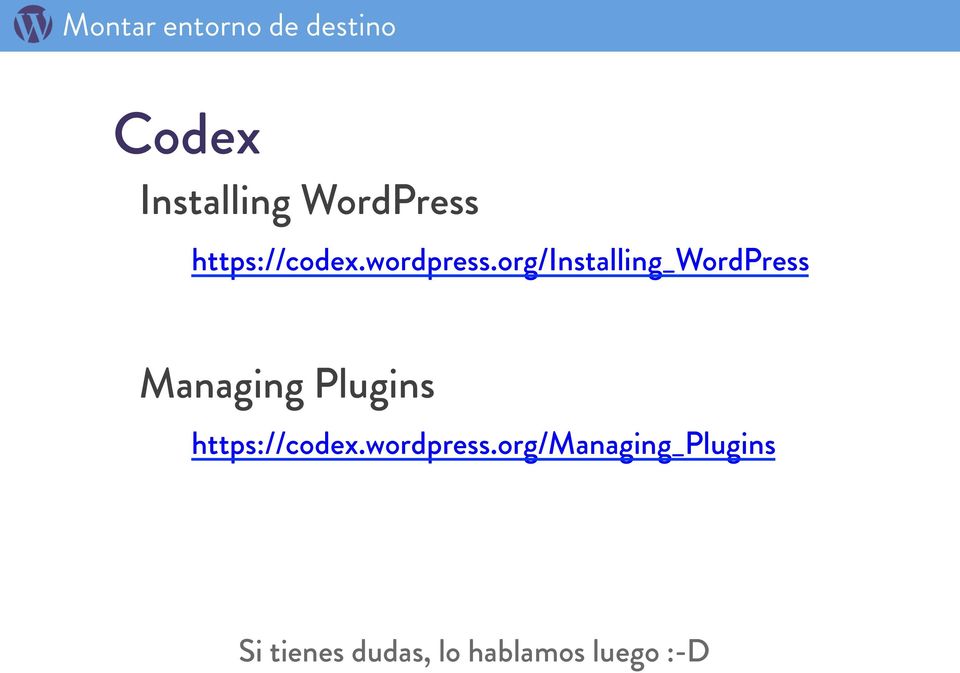 org/installing_wordpress Managing Plugins