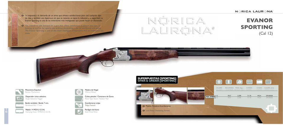 The answer to the demand for a gun that offers satisfaction in almost any type of hunting as well as for sports use without diminishing a bit its sturdiness and safety.