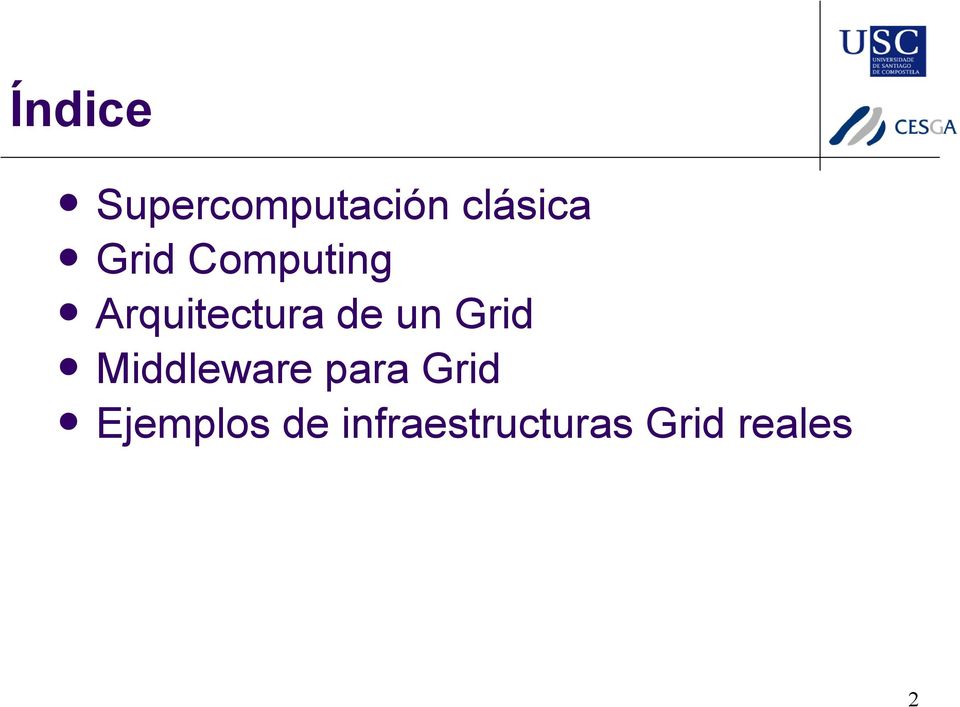 Grid Middleware para Grid