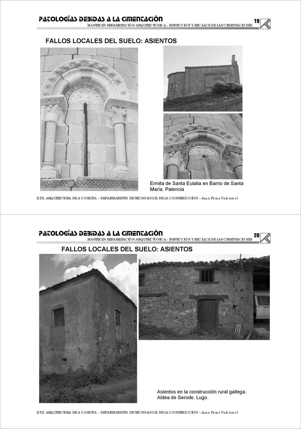 Palencia FALLOS LOCALES DEL SUELO: ASIENTOS 20