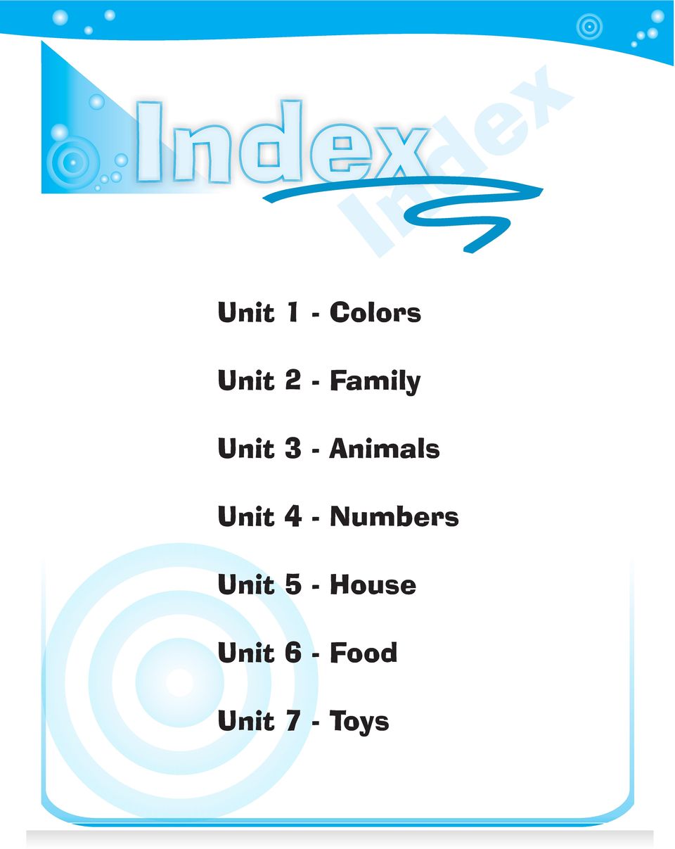 Animals Unit 4 - Numbers Unit