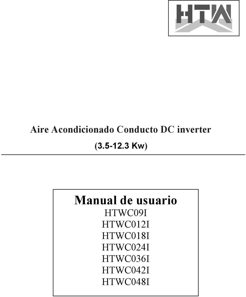 3 Kw) Manual de usuario HTWC09I